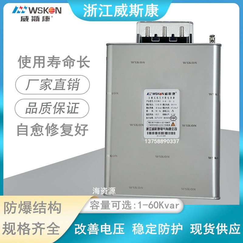 Zhejiang Wiscon BSMJ0 45-30-3 15 16 20 25 40 Self-healing low-voltage parallel capacitors