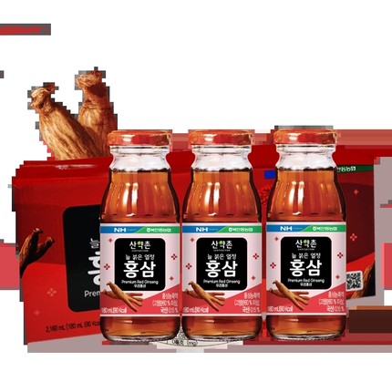 韩国农协进口红参液饮料饮品180ml*12瓶