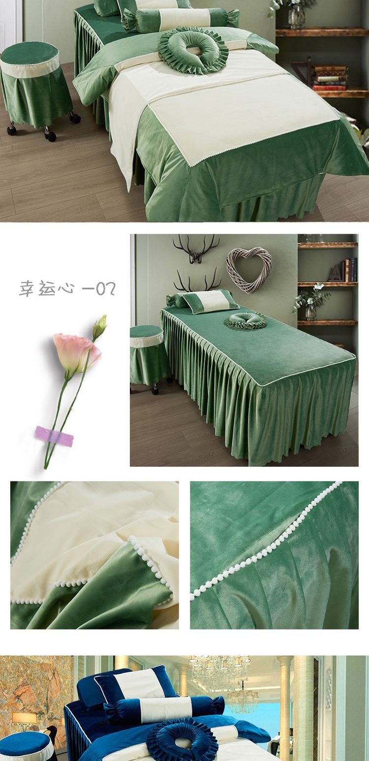 Nếu hàng xóm làm đẹp bao gồm bốn bộ thời trang đơn giản làm đẹp thẩm mỹ giường bìa đẹp làm đẹp mùa hè bốn mảnh - Trang bị tấm mẫu ga trải giường spa