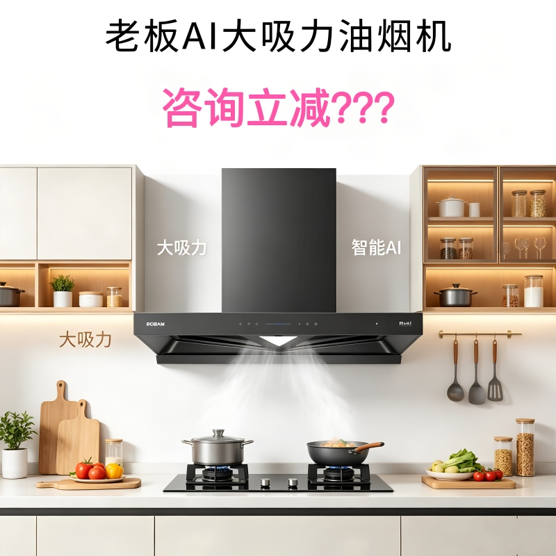 Robam 8357S/8013S/81-I1/8558S/83-I1/8359S Top-Level Large Suction Range Hood