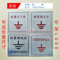 Ground Lightning Test Pilot Panel Lightning Protection Lead Wire 86 Box Cover Plate Settlement Observation Point Signage Custom