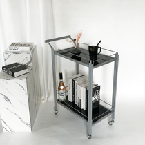 Light luxury Wrought iron dining car exhibition hall Pastry trolley Dining side wine car Household tea car Living room movable side several