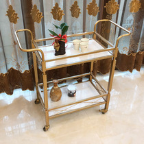 European hotel drink delivery car Household creative tea car Restaurant shop bar car Club tea cart