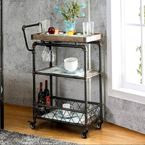 New product Mobile beverage service car Cake cart Tea cart Push shelf Side cabinet Household iron dining car