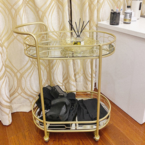 Iron idle trolley hotel delivery car commercial tea car club sauna beverage service car family wine rack