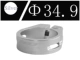 Серебряный велосипедный подседельный штырь, 34.9mm