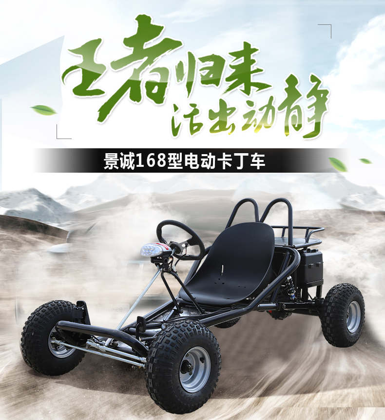 Dành cho người lớn sang trọng lớn đôi hai chỗ ngồi kart off-road ATV bốn bánh xe máy núi xăng xe máy