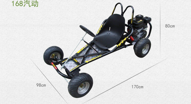 Dành cho người lớn sang trọng lớn đôi hai chỗ ngồi kart off-road ATV bốn bánh xe máy núi xăng xe máy