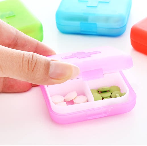 Cross four-g medicine box portable 4-g small medicine box medicine containing box opp