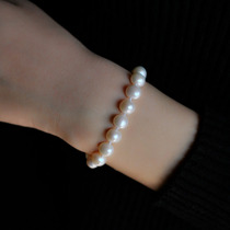 Culvert natural freshwater pearl bracelet 8-9mm near round intense light 925 pure silver buckle elegant and generous classic