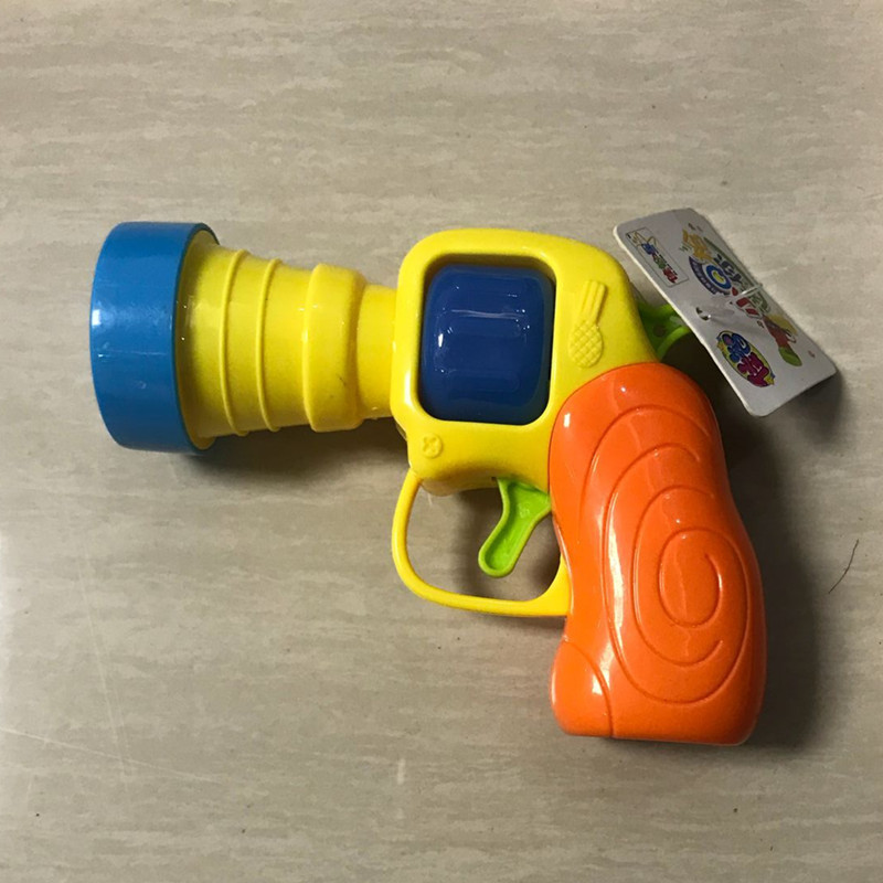 Mini Police Projection Súng điện Âm thanh và Light Boy Puzzle Falling Đồ chơi trẻ em Súng khủng long biến dạng đồ chơi trẻ em