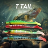 Ужасная крупная приманка T-хвост мягкая приманка Свинька 20 см 50 г 2 Групертуна