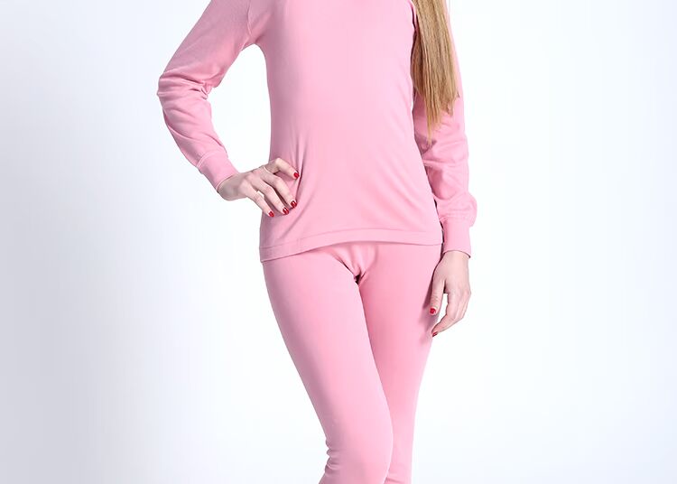 Hồng Ni đích thực đồ lót nữ cotton cotton mùa thu quần dài tay dài quần phù hợp với bộ giữ ấm 62010 đồ bộ mặc nhà cao cấp hàn quốc