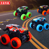 Child Inertial Alloy Car Four-wheel Drive Off-road Car Resistant Fall Boy Small Car Soft Rubber Wheel Mountain Bike Boy Toy Car
