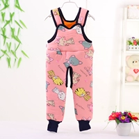 Комбинезон хлопковый, штаны котёнок розовый