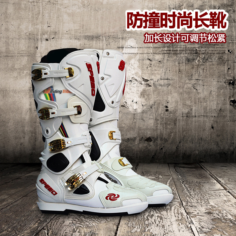 Riding Tribal Locomotive Cross-country Boots Riding Boots Locomotive Shoes Knight Racing Boots Male Locomotive Shoes