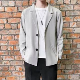 Мужской комплект, штаны, универсальная рубашка, куртка, тонкий костюм, в корейском стиле