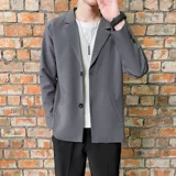 Мужской комплект, штаны, универсальная рубашка, куртка, тонкий костюм, в корейском стиле