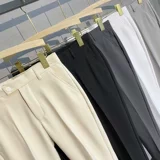 Летние трендовые штаны для отдыха, костюм, в корейском стиле, свободный прямой крой