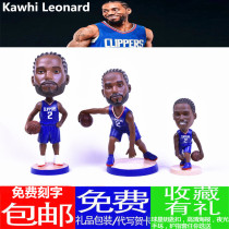 Clippers No. 2 Leonard doll model Doll Doll hand-held ornaments Leonard basketball fan souvenirs