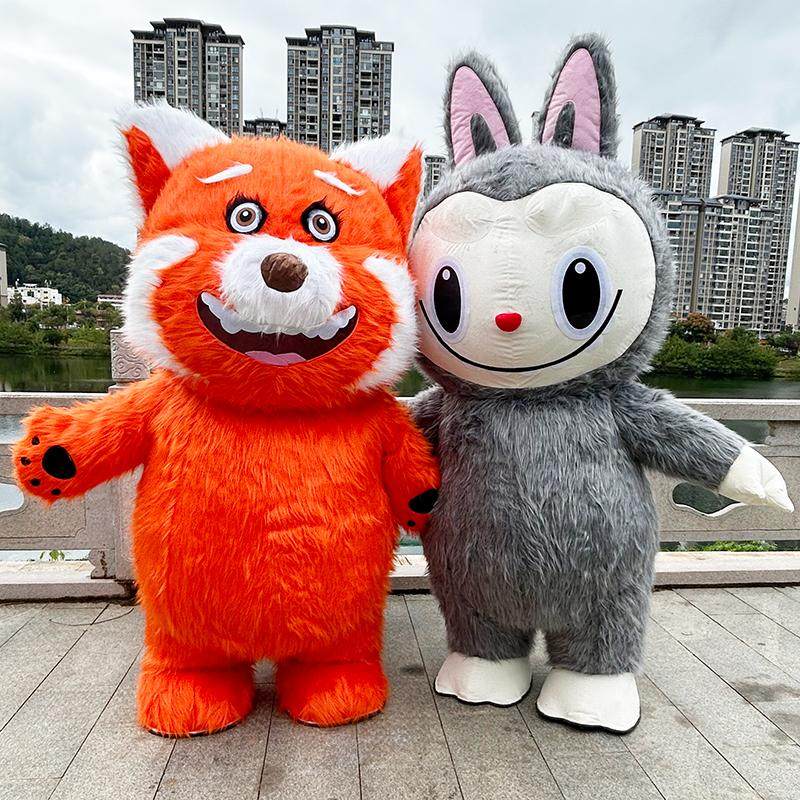 Labubu Inflatable Labubu inflatable doll suit: 🎉 Gorilla in a furry suit: the secret ...
