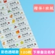 120 Kaita Class Class Color Transparent Name Stickers