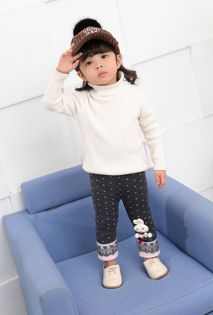 Nữ kho báu quần cotton cho trẻ sơ sinh mùa đông 01-2-3 tuổi Nữ cộng với quần legging nhung dày cho bé gái quần mùa đông quần bơi bé trai