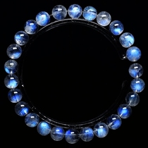 Vitreous Sri Lanka natural Blue moonstone bracelet Female summer high light ice species gray moonstone hand string Labrador stone