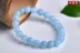 Brazil Chính hãng Ice Seed tự nhiên Bán vòng đeo tay Aquamarine màu xanh bán thấm Nữ Aquamarine Crystal Bracelet ngọc hồng lựu Vòng đeo tay Clasp