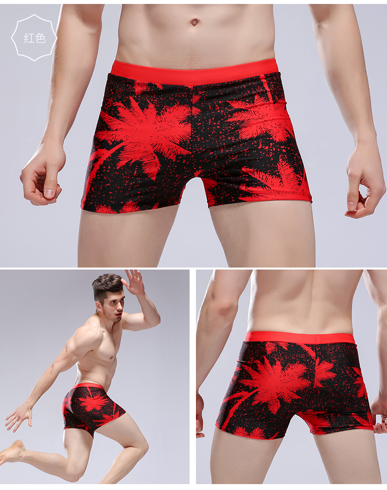 Quần bơi nam, quần boxer, áo tắm nam thời trang, cộng với áo tắm nam béo, bộ đồ bơi quần bơi lửng nam