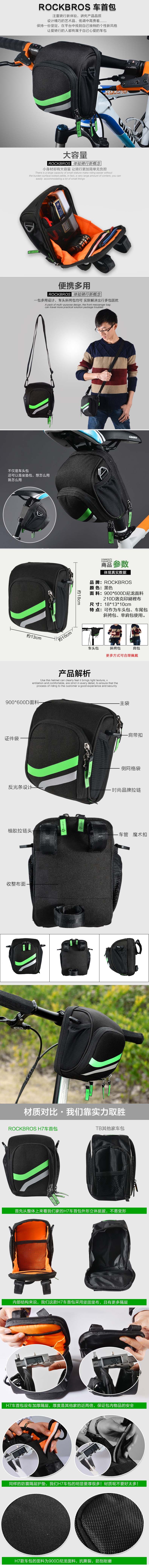 Sacoche pour vélo mixte ROCKBROS - Ref 2215124 Image 7