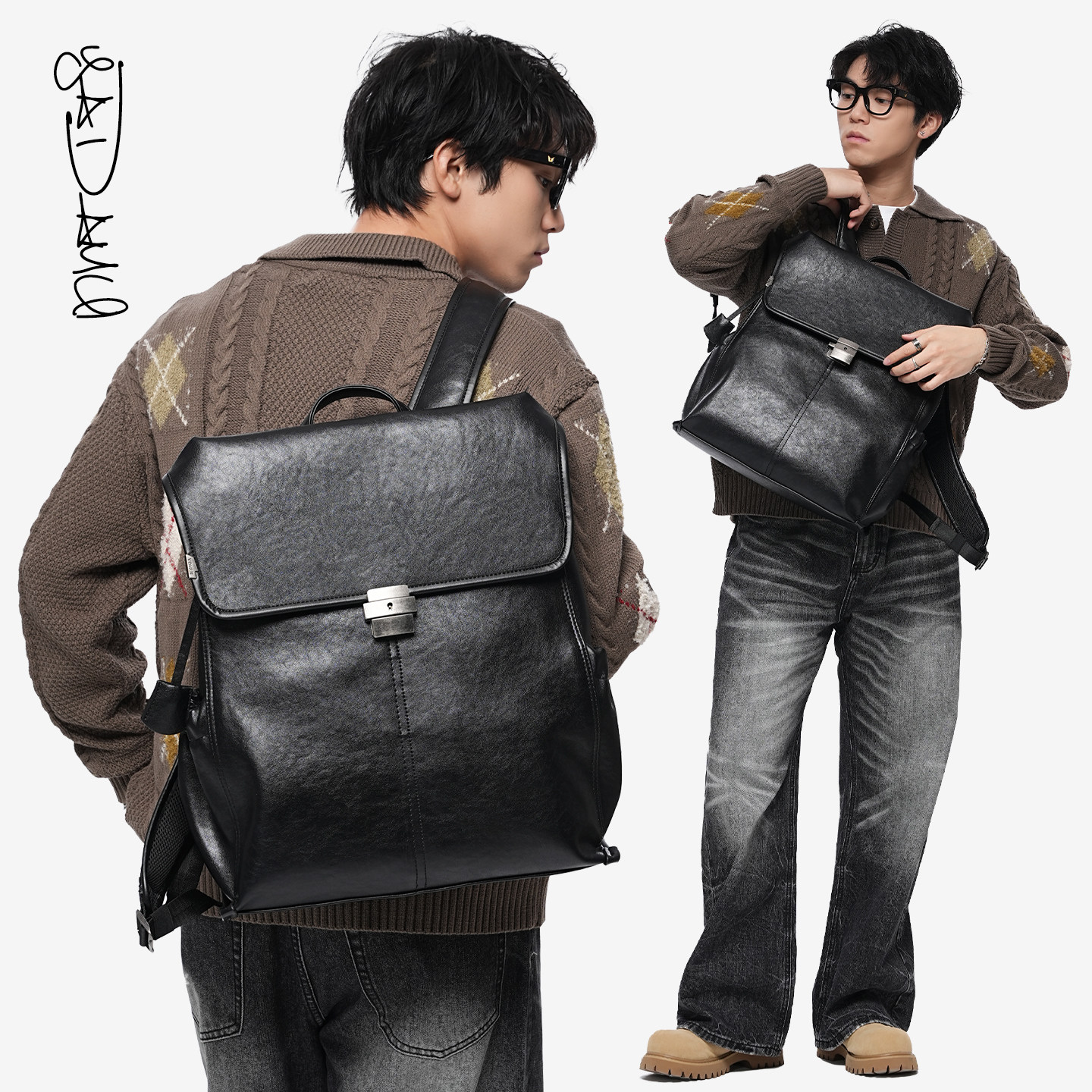 Kuroda Yae "City Ark" Commuter Backpack, Men's Style, Business-Style, Niche, High-End Backpack