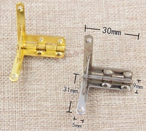 33 * 30mm aircraft hinge hinge closet wardrobe door half bag small hinge first decoration case built-in half cover five gold accessories