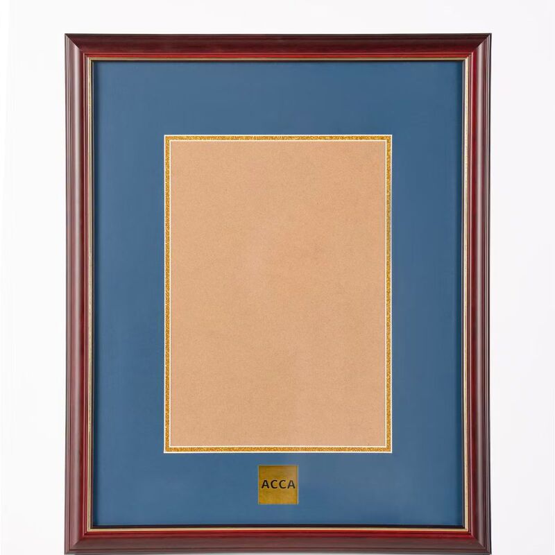 Acca Certificate Frame Acca Photo Frame Is Made of Classy and Elegant Solid Wood Material, Showcasing Classic Glory