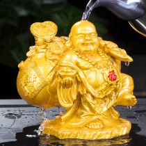 Tea table decoration Zen tea pet can raise color Maitreya Buddha tea set laughing Buddha small pendulum kung fu tea tray accessories