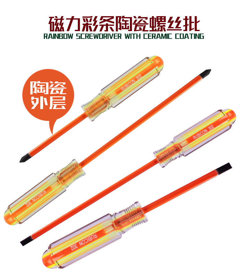 Original Dress RUBICON Robin Hood International Magnetic Color Strip Ceramic Screwdriver Screw Batch 302 Series-Taobao