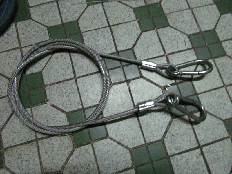 304 stainless steel coated glue coated plastic steel wire rope diameter 4MM clothesline rope hanging sound sandbag Insurance rope Anti-theft rope