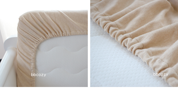 Nôi một mảnh mùa thu và mùa đông cotton hữu cơ màu bông cotton dệt kim trẻ em tấm trải giường tùy chỉnh Ga chun Everon