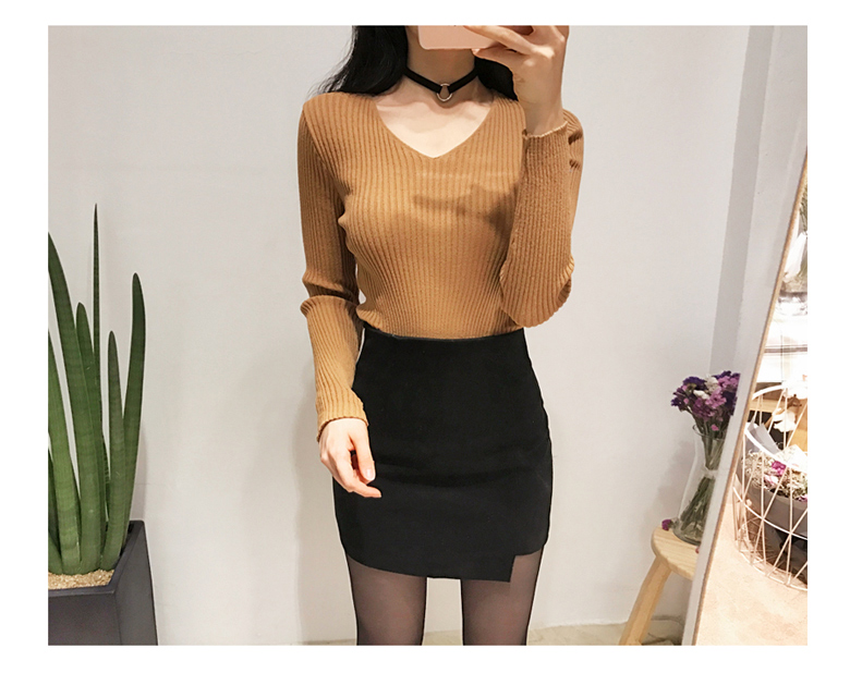 Váy ngắn 2017 mới eo cao Phiên bản Hàn Quốc của váy bước mỏng mỏng cỡ lớn OL khí chất đàn hồi chuyên nghiệp váy đen chân váy chữ a cạp cao