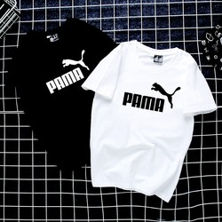 Men short sleeve T-Shirt 2025 New arrival half sleeve pure cotton Plus size Trendy summer Loose men's and women's lovers