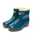 Mùa thu và mùa đông nam đi mưa cộng với nhung ấm đôi giày đi mưa nữ trượt mặc giày bò gân ống ngắn giày nhựa dép nhựa đi mưa Rainshoes