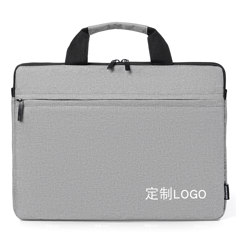Customized LOGO laptop bag customized business travel waterproof work handbag briefcase making embroidery
