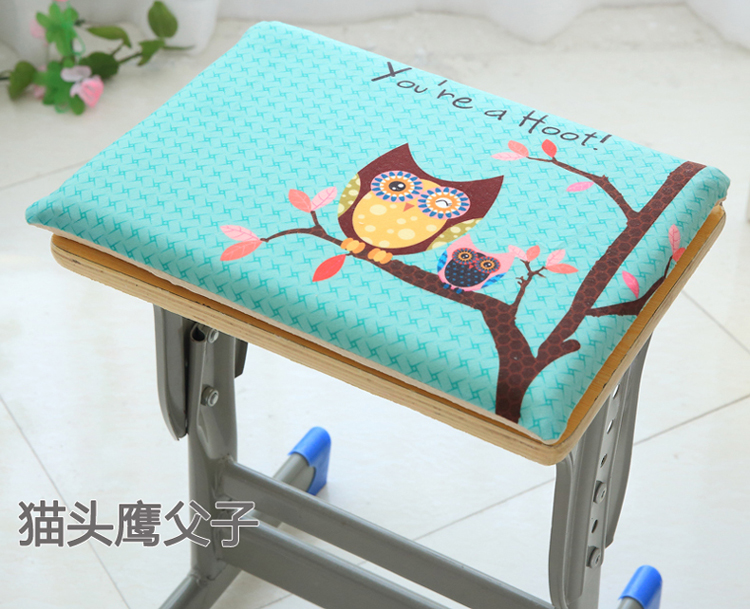 Học sinh lớp nhớ bông đệm phim hoạt hình dễ thương kèn dài băng ghế dự bị bốn góc dây đeo cố định đệm ghế - Ghế đệm / đệm Sofa nệm ngồi
