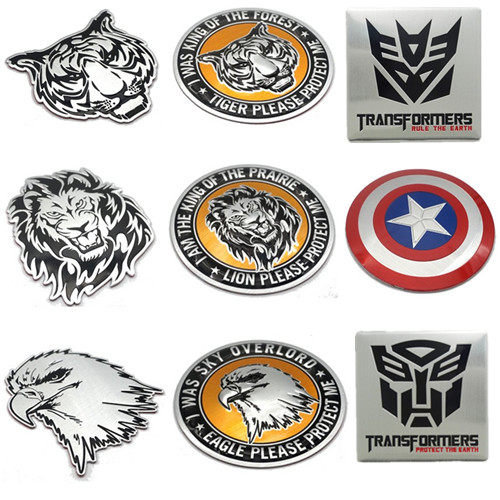 Mitsubishi Wing God PAJEROOutlander Surging Car Retrofit Accessories 3D Stereo Metal Mark Scratch Sticker