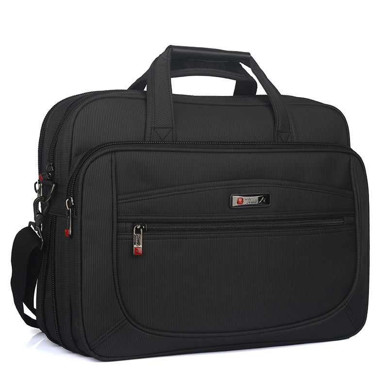 Thickened and enlarged one-shoulder 14-inch computer bag Oxford cloth business men's bag Messenger business travel handbag document postman bag