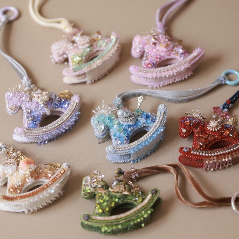 Rocking Horse 3D Embroidery Material Kit