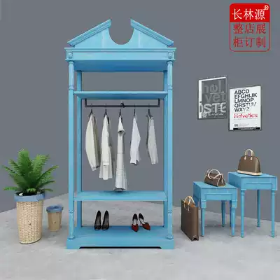 Clothing store display rack hanger floor rack multi-layer shoe rack custom wardrobe bag shelf display rack