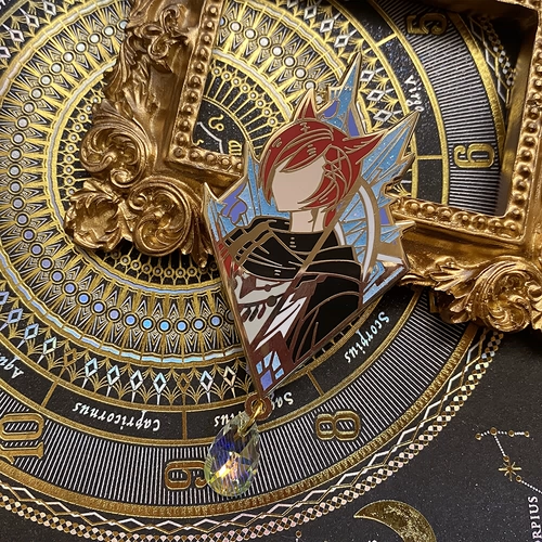 Spot | Final Fantasy 14 Diamond NPC Металлический значок Crystal Gong Dark Love Love Meiore FF14