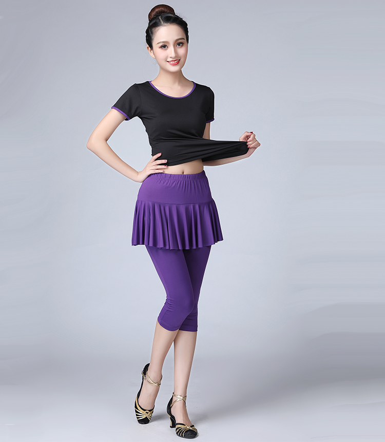 Trang phục khiêu vũ mùa hè và mùa thu vuông 2019 mới quần váy bảy điểm nữ quần short Latin váy khiêu vũ thực hành quần khiêu vũ - Khiêu vũ / Thể dục nhịp điệu / Thể dục dụng cụ váy nhảy dancesport trẻ em