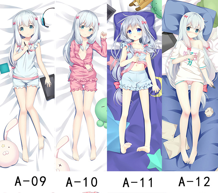 Anime hai nhân dân tệ, vv, gối, em gái, điên, ba, Leim, otaku đầu tiên, gối dài 1,2m1,8 mét, đệm vuông - Trở lại đệm / Bolsters Chăn văn phòng Canifa